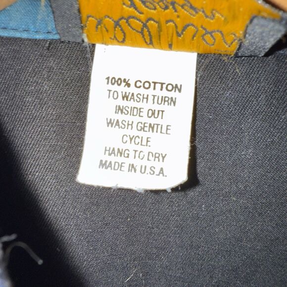 VINTAGE 90S WILD WEST DESIGN AZTEC SOUTHWEST WESTERN SHIRT L USA - Picture 10 of 11